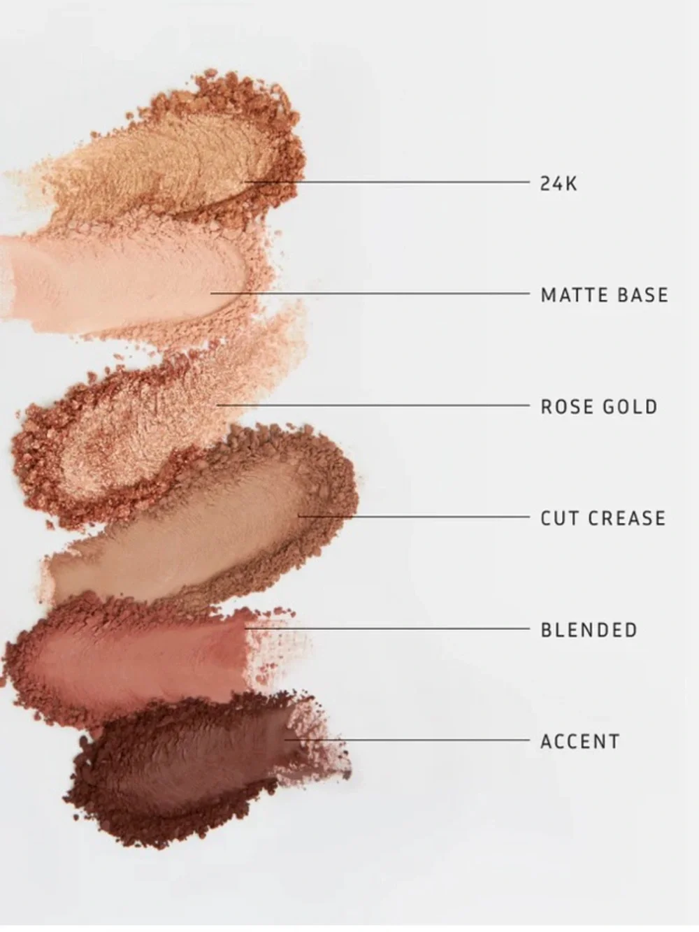Lithe Neutral Eyeshadow Palette — Warm Brown & Champagne Shades